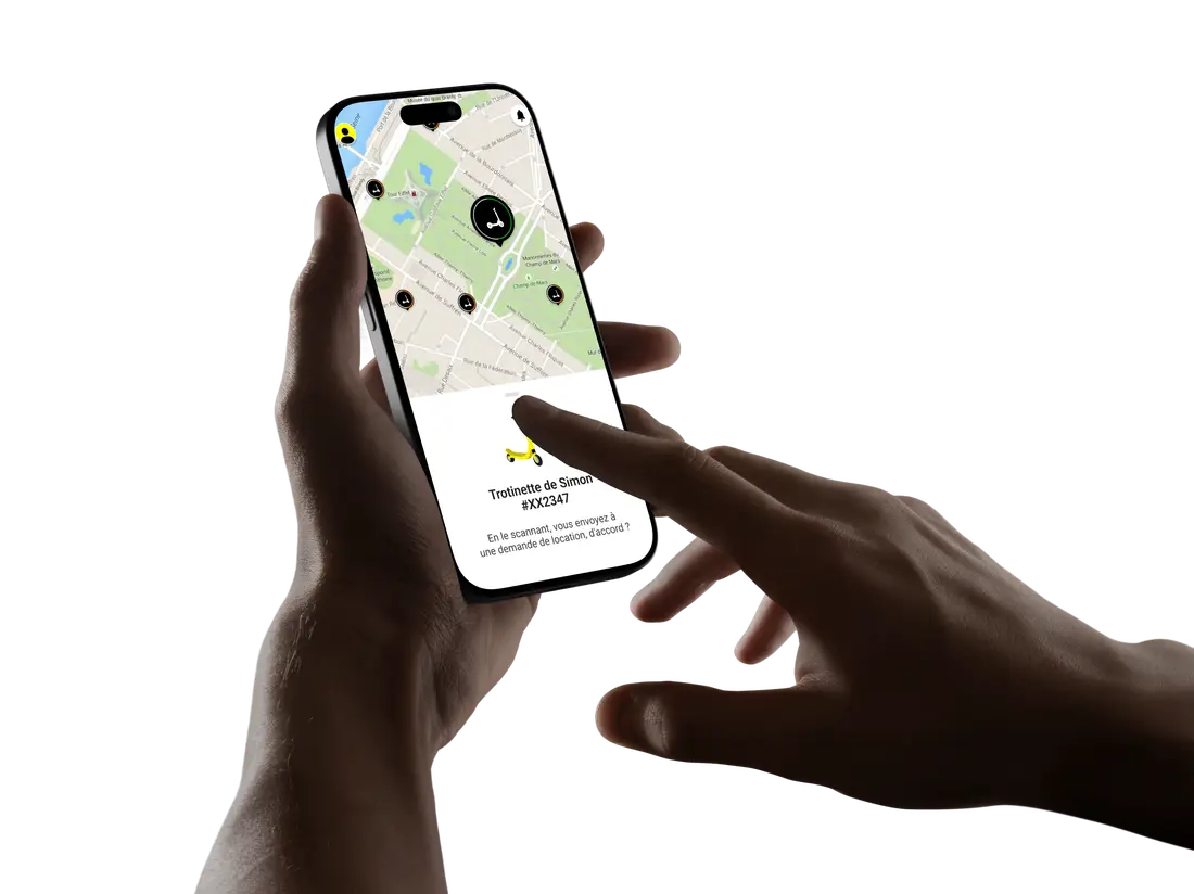 Application DeSPII sur smartphone